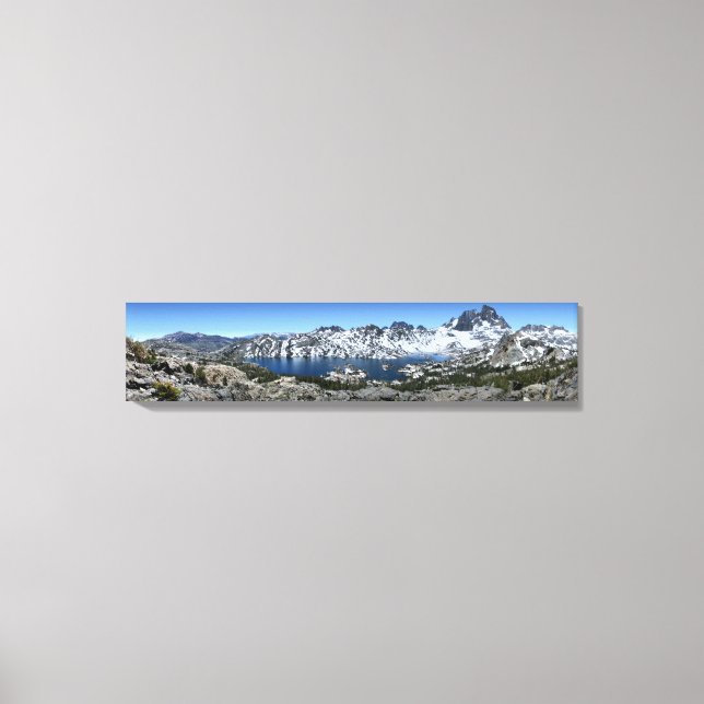 Impressão Em Tela Banner Peak sobre o Lago Garnet - Sierra Nevada (Frente)