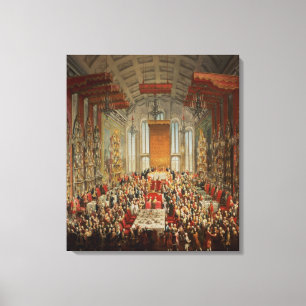 Impressão Em Tela Banquete da coroação de Joseph II em Francoforte