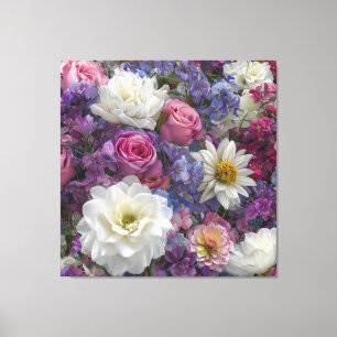Impressão Em Tela Banquete de flores