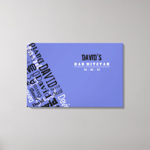 Impressão Em Tela Bar Bat Mitzvah Sign-In Conselho