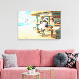 Impressão Em Tela Bar da Praia do Pinguim