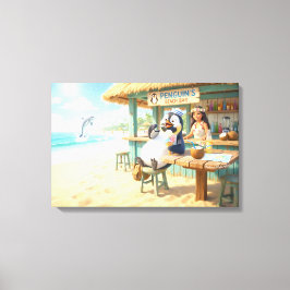 Impressão Em Tela Bar da Praia do Pinguim