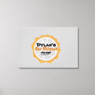 Impressão Em Tela Bar de basquetebol Mitzvah - Sinal de Conselho de 