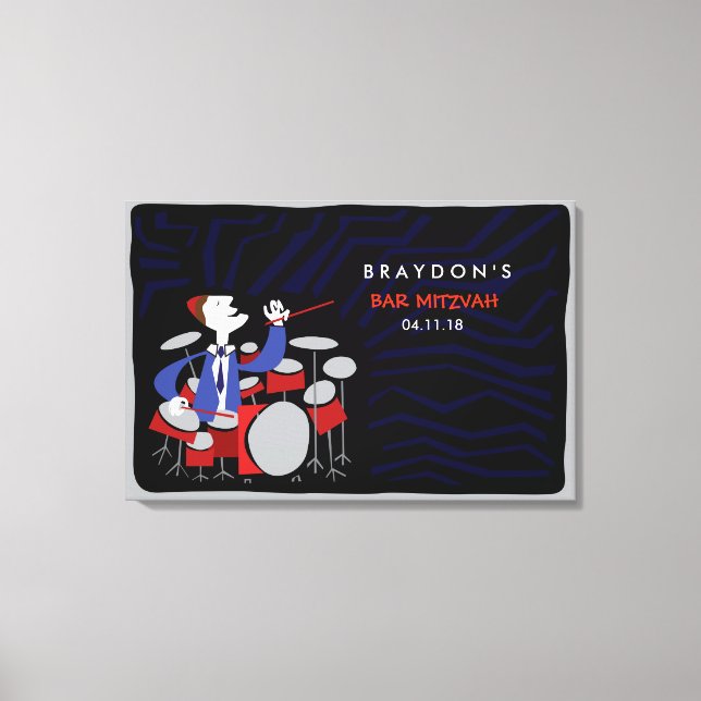 Impressão Em Tela Bar Mitzvah Mitzvah Conselho de Entrada (Frente)