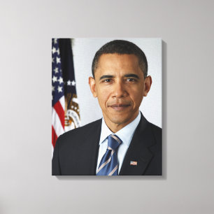 Impressão Em Tela Barack Obama Presidente dos Estados Unidos Retrato