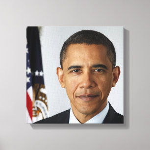 Impressão Em Tela Barack Obama Presidente dos EUA Casa Branca Retrat