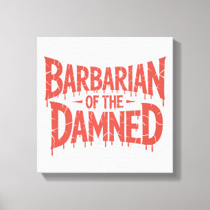 Impressão Em Tela Bárbaro do Maldito Horror Gótico