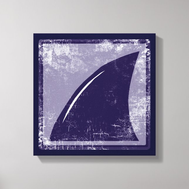 Impressão Em Tela barbatana azul-do-tubarão-decor (Frente)