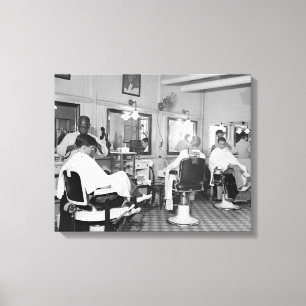 Impressão Em Tela Barbearia Capitol, 1938. Foto Antiga