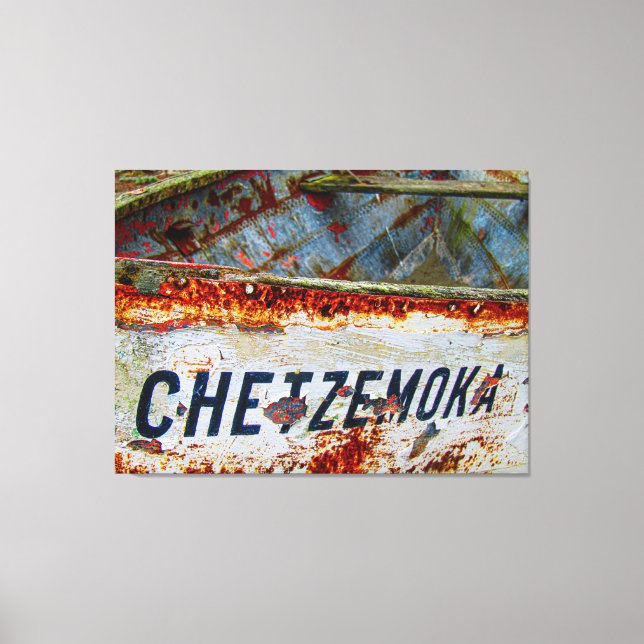 Impressão Em Tela Barco Chetzemoka Antigo 2 (Frente)