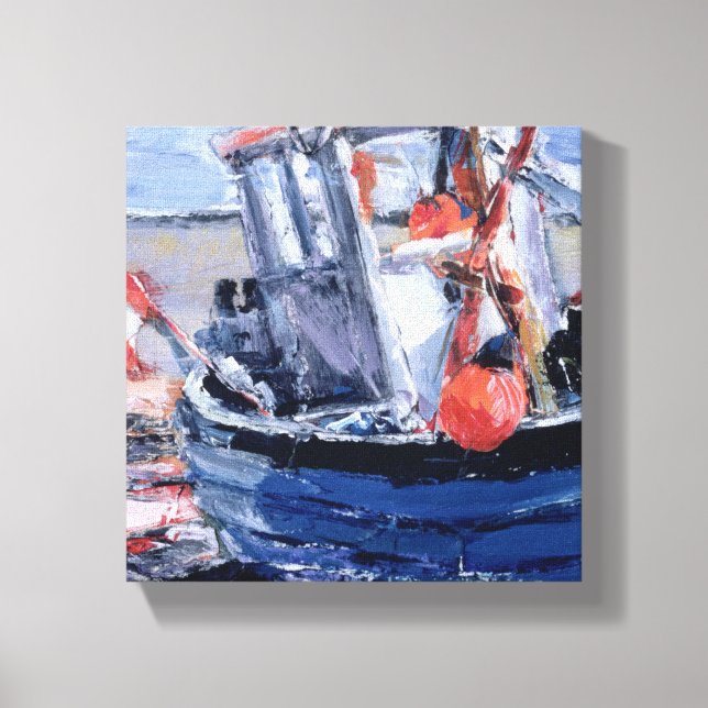 Impressão Em Tela Barco com Red Buoy (Frente)