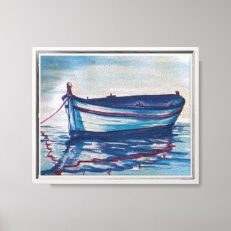Impressão Em Tela Barco de Pesca Grego nº 3 - Arte de Parede Impress