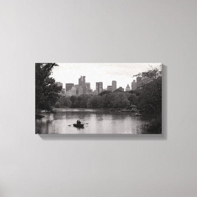 Impressão Em Tela Barco no Central Park NYC (Canvas) (Frente)