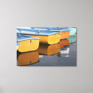 Impressão Em Tela Barcos a bordo do rio Tamisa,