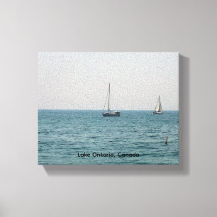 Impressão Em Tela Barcos à vela no Lago Ontário 