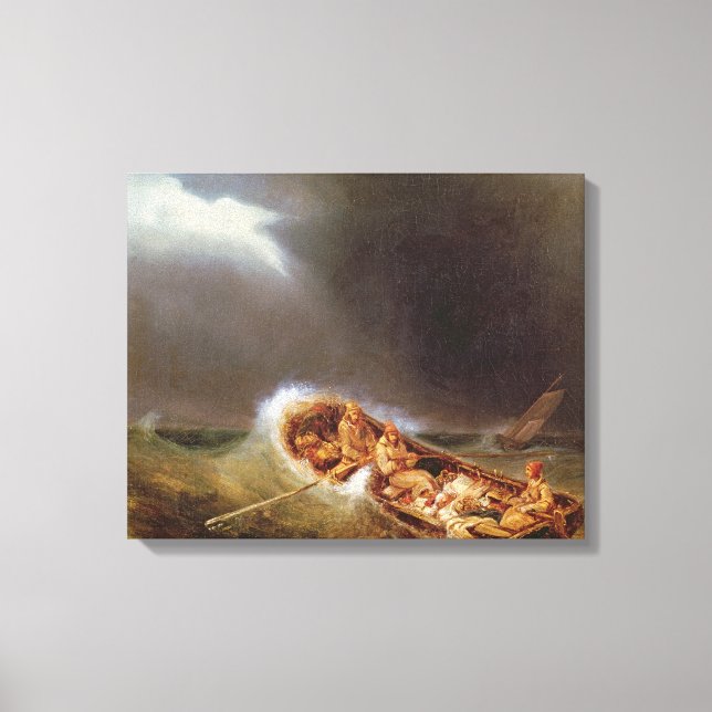 Impressão Em Tela Barcos de Dieppe que regressam da pesca (Frente)