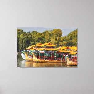 Impressão Em Tela Barcos de Dragão Turísticos   Lago Kunming