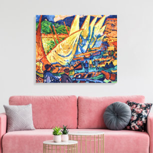 Impressão Em Tela Barcos de Pesca, Collioure Andre Derain