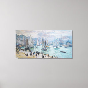 Impressão Em Tela Barcos de pesca que saem do porto   Claude Monet