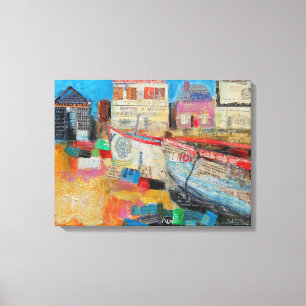 Impressão Em Tela Barcos de pesca velhos 2013