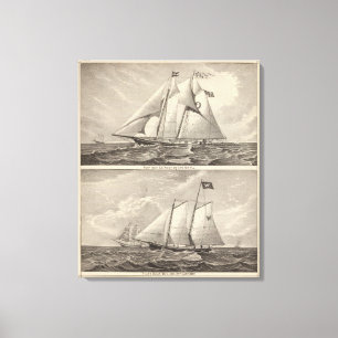 Impressão Em Tela Barcos-piloto EG Knight e Whilldin