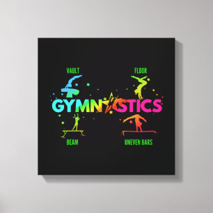 Impressão Em Tela Bares de ginástica feminina