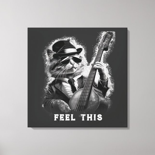 Impressão Em Tela *~* Base Guitar CAT AP91 Tela Estreita (Frente)