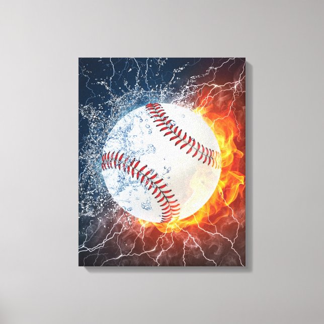 Impressão Em Tela Baseball (Frente)