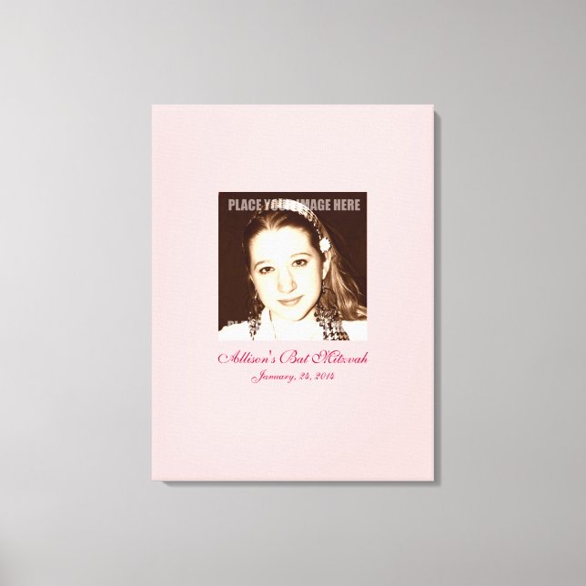 Impressão Em Tela Bat Mitzvah - Sinal de Conselho (Frente)