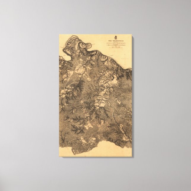 Impressão Em Tela Batalha da Natureza Selvagem - Panorâmica da Guerr (Frente)