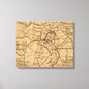 Impressão Em Tela Batalha da região selvagem - guerra civil