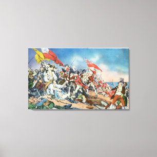 Impressão Em Tela Batalha de Bunker Hill Scene - Charlestown, MÃES