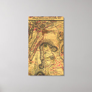 Impressão Em Tela Batalha de Gettysburg