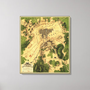 Impressão Em Tela Batalha de Gettysburg 7