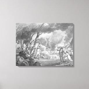 Impressão Em Tela Batalha de Lexington