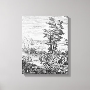 Impressão Em Tela Batalha de Malplaquet