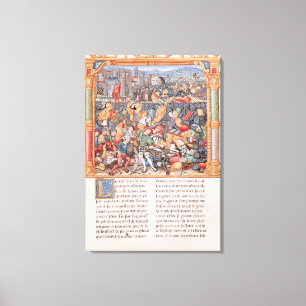 Impressão Em Tela Batalha de Nancy em 1477