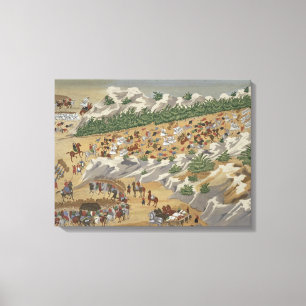 Impressão Em Tela Batalha de Vasilika em 1821, do pictórico seu