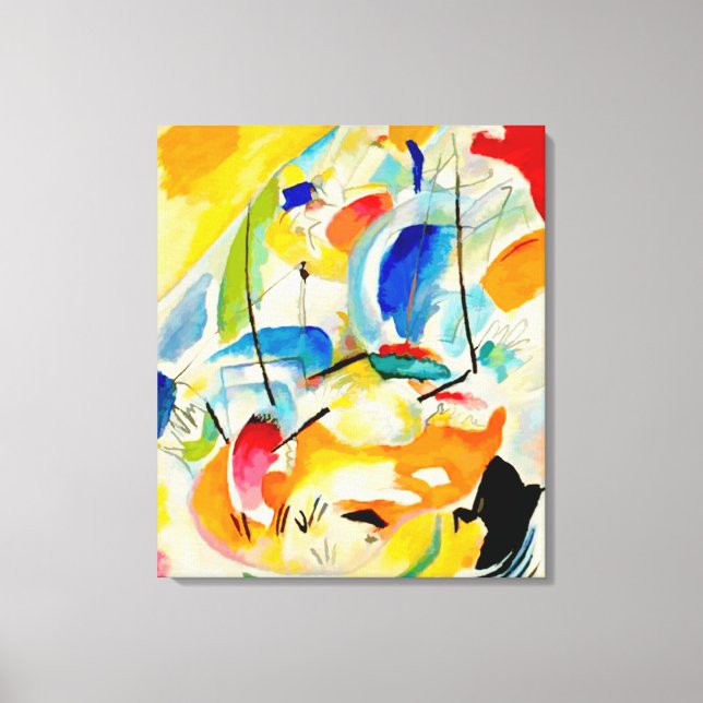 Impressão Em Tela Batalha Naval de Kandinsky 1913 (Frente)