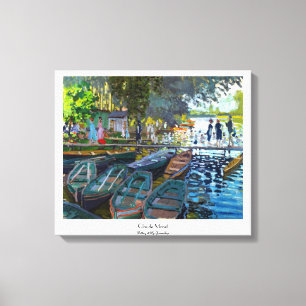 Impressão Em Tela Bathers no La Grenouillere Claude Monet