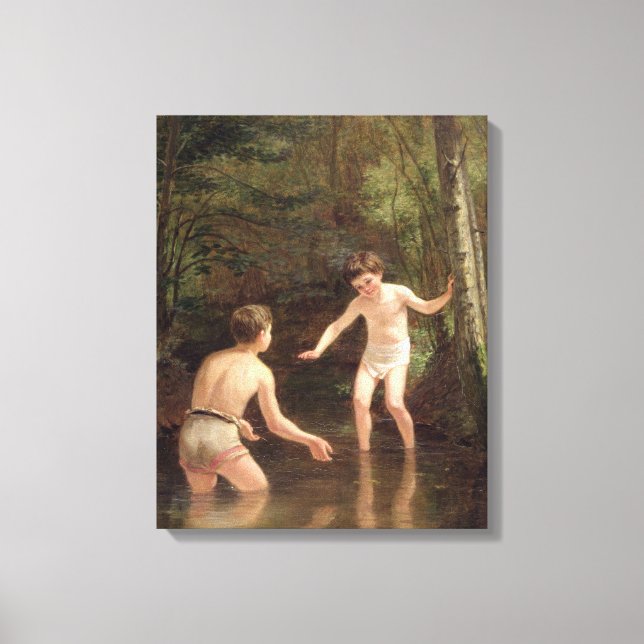 Impressão Em Tela Bathing Boys, 1873 (Frente)