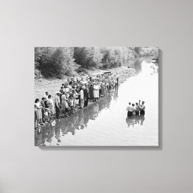Impressão Em Tela Batismo no Rio, 1940 (Frente)