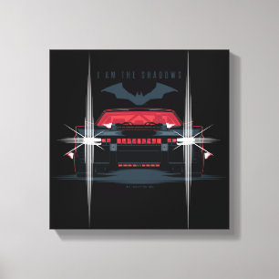 Impressão Em Tela Batman Batmobile - Eu Sou As Sombras