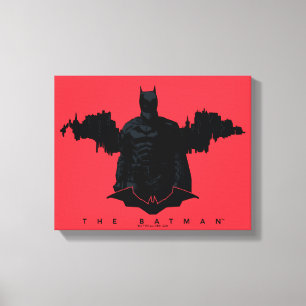Impressão Em Tela Batman Gotham Silhouette
