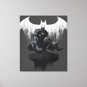 Impressão Em Tela Batman Perch num Pilar