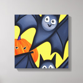 Impressão Em Tela Bats e Pumpkins