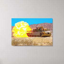 Impressão Em Tela BATTLE TANK - M1 Abrams 24x36