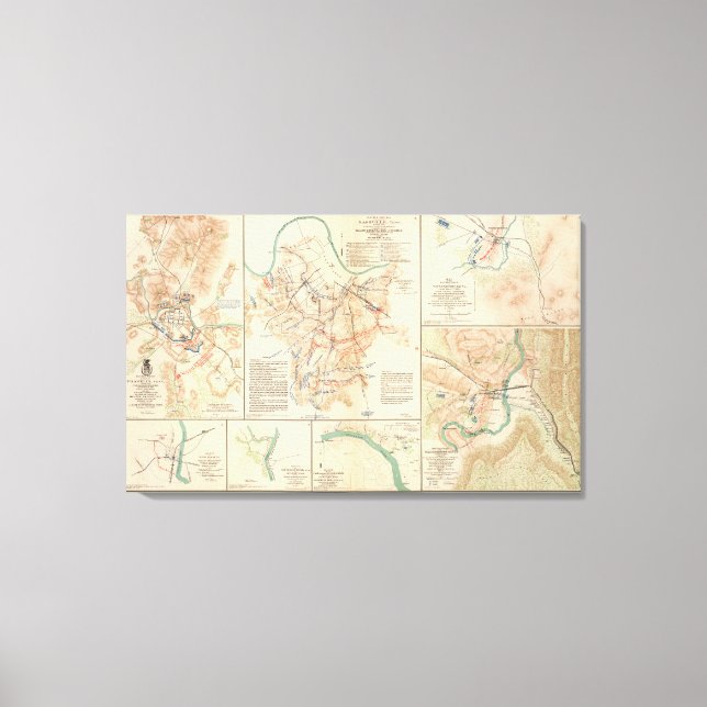 Impressão Em Tela Battlefields Nashville, Tenn (Frente)