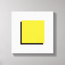 Bauhaus Design Geométrico Art Yellow Square