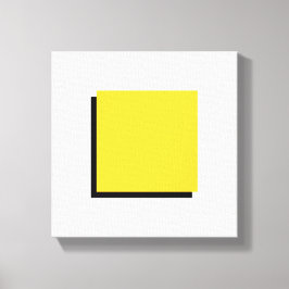 Impressão Em Tela Bauhaus Design Geométrico Art Yellow Square